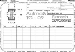 Dämmung ausmessen für Flansch Armaturen